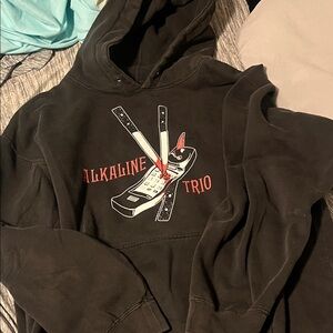 Black Graphic Hoodie - Band Pullover